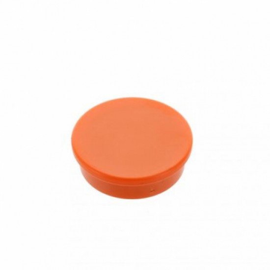 Mágnes színes jelzőkorong, átm. 20 mm-es, ferrit mágnessel narancssárga