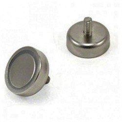 Magnet POT, 25 mm, tija, filet exterior Neodim - 10kg Magnet POT, 25 mm, tija, filet exterior Neodim - 10kg
