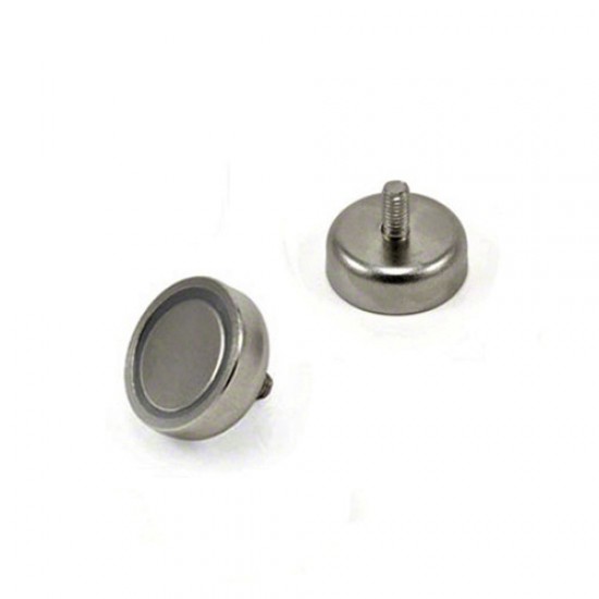 POT magnet, d20 mm, shank, external thread Neodymium