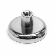 POT mágnes,  16 mm, száras, belső menetes Neodímium   POT mágnes,  16 mm, száras, belső menetes Neodímium
