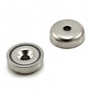 Magnet POT, 12 mm, gaurit, neodim incastrat Magnet POT, 12 mm, gaurit, neodim incastrat