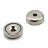 POT magnet, d20 mm, holed, recessed Neodymium