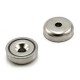 Screw-on magnet - POT magnet, 12 mm, holed, countersunk Neodymium