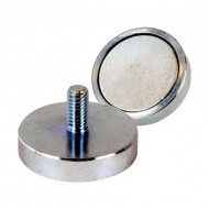 POT mágnes,  32 mm, száras, külső menetes Neodímium  POT mágnes,  32 mm, száras, külső menetes Neodímium