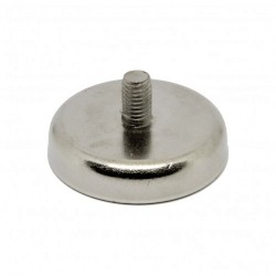 Magnet POT, 48 mm, tija, filet exterior Neodim Magnet POT, 48 mm, tija, filet exterior Neodim
