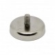 Neodímium POT mágnes,  48 mm, száras, külső menetes