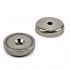 POT mágnes,  d48 mm, furatos, süllyesztett Neodímium 