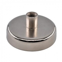 Magnet POT, 60 mm, tija, filet interior Neodim Magnet POT, 60 mm, tija, filet interior Neodim