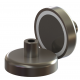 Neodímium POT mágnes,  12 mm, száras, belső menetes