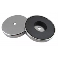 Magnet POT de ferită de stronțiu, diametru: 100 mm - orificiu - produs întrerupt Magnet POT de ferită de stronțiu, diametru: 100 mm - orificiu - produs întrerupt