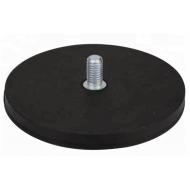POT mágnes, , gumírozott Neodímium  d43 mm, száras, külső menetes POT mágnes, , gumírozott Neodímium  d43 mm, száras, külső menetes