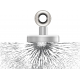 Stroncium-Ferrit POT mágnes, átmérő: 63 mm - lyukas, belső menetes