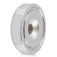 Magnet POT, 16 mm, gaurit, neodim infundat Magnet POT, 16 mm, gaurit, neodim infundat