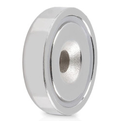 POT mágnes,  16 mm,  furatos, süllyesztett Neodímium  POT mágnes,  16 mm,  furatos, süllyesztett Neodímium
