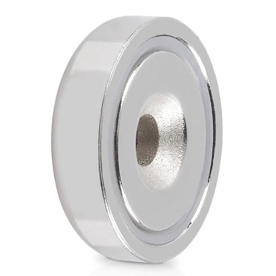 Magnet de înșurubare - magnet POT, 16 mm, gaurit, înecat Neodim Magnet de înșurubare - magnet POT, 16 mm, gaurit, înecat Neodim