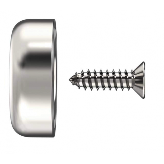 Screw-on magnet - POT magnet, 12 mm, holed, countersunk Neodymium