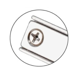 Neodímium mágnes acél házban,  25 mm x 13 mm x 5 mm, süllyesztett furattal Neodímium mágnes acél házban,  25 mm x 13 mm x 5 mm, süllyesztett furattal