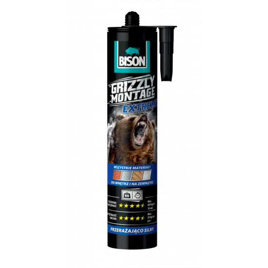 Bison Grizzly Montage Extreme ragasztó - Ferrit mágnesekhez