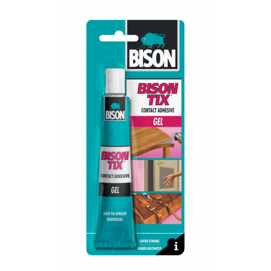 Bison TIX - SZUPER ERŐS, AZONNAL KÖTŐ KONTAKT RAGASZTÓ GÉL Bison TIX - SZUPER ERŐS, AZONNAL KÖTŐ KONTAKT RAGASZTÓ GÉL