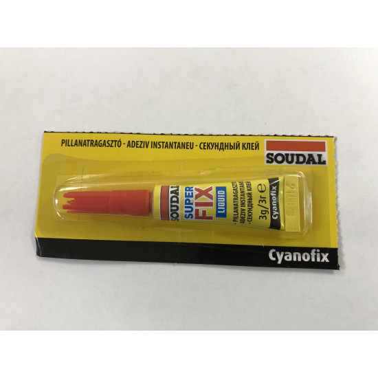 Soudal CyanoFIX pillanatragasztó 3g