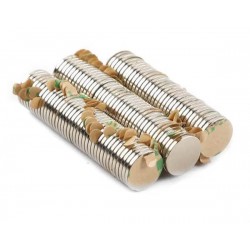 Neodímium korong mágnes, öntapadós   10 mm x 1,5 mm, N35, 