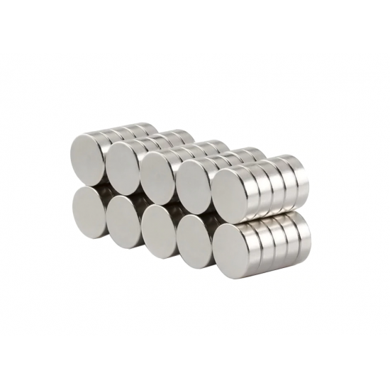 Neodímium korong mágnes,   10mm x 3mm, N48