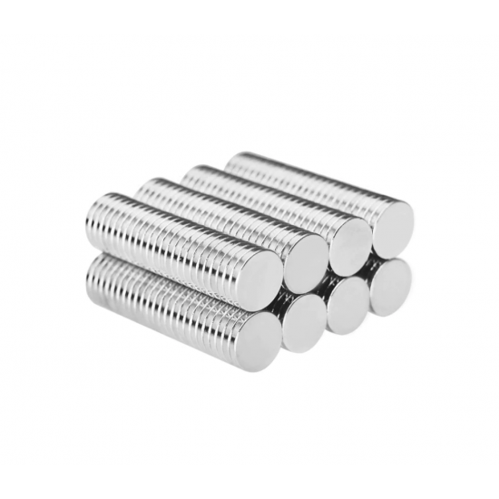 Neodímium korong mágnes,   10mm x 1,5mm, N48