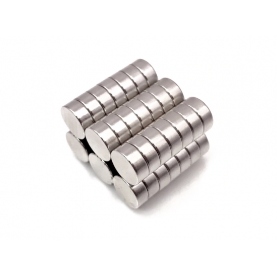 Neodímium korong mágnes,   10mm x 4mm, N35
