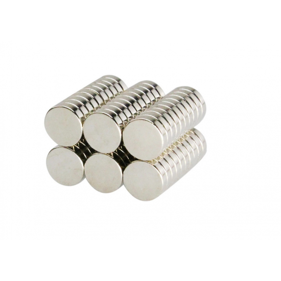 Neodímium korong mágnes,   12mm x 3mm, N48