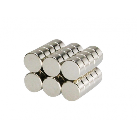 Neodímium korong mágnes,   12mm x 6mm, N50