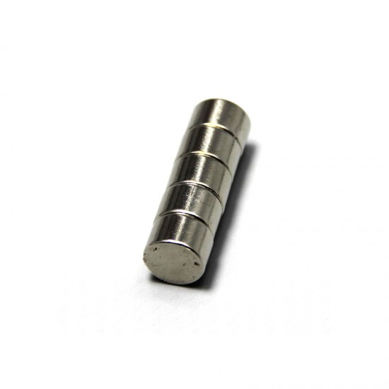 Neodímium korong mágnes,   12mm x 8mm, N35