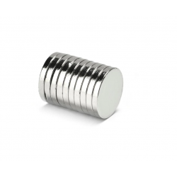 Neodímium korong mágnes,   15mm x 2,5mm, N48 Neodímium korong mágnes,   15mm x 2,5mm, N48