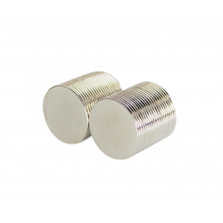 Neodímium korong mágnes,   20mm x 1mm, N48 Neodímium korong mágnes,   20mm x 1mm, N48