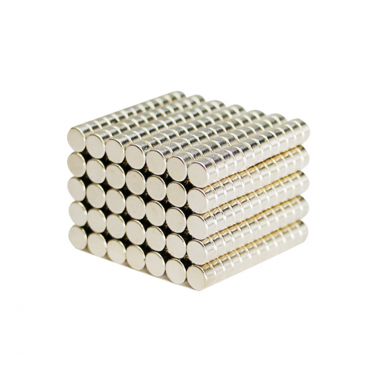 Neodímium korong mágnes,   4mm x 2mm, N35 - kifutó termék