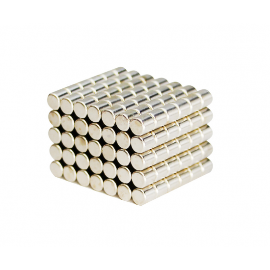 Neodímium korong mágnes,   4mm x 4mm, N35EH
