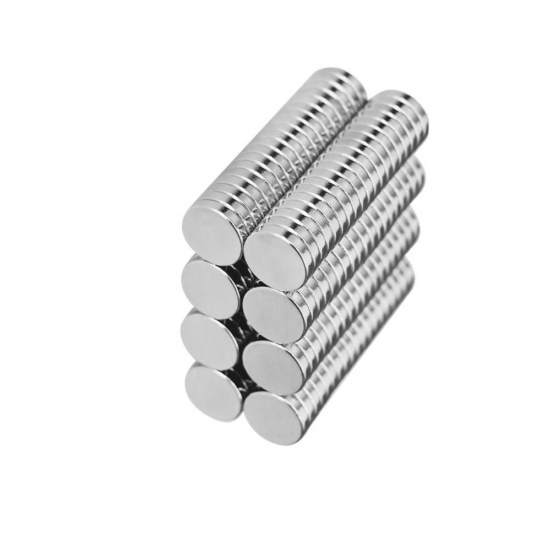 Neodímium korong mágnes,   5mm x 1mm, N48