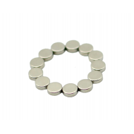 Neodímium korong mágnes,   6mm x 2,5mm, N35, diametrikus Neodímium korong mágnes,   6mm x 2,5mm, N35, diametrikus