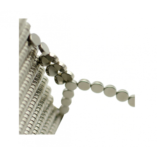 Neodímium korong mágnes,   6mm x 2mm, N35, diametrikus