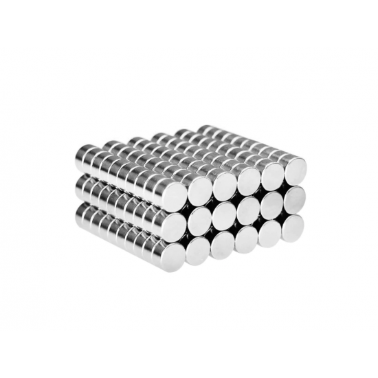 Neodímium korong mágnes,   6mm x 2,5mm, N35