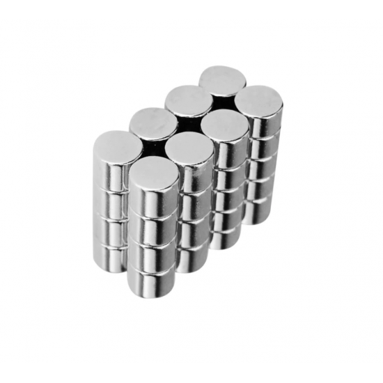 Neodímium korong mágnes,   6mm x 6mm, N48
