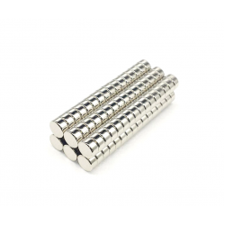 Neodímium korong mágnes,   8mm x 5mm, N35