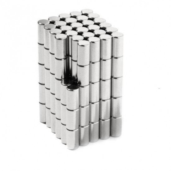 Neodímium rúd mágnes, 4mm x 8mm, N35, diametrikus